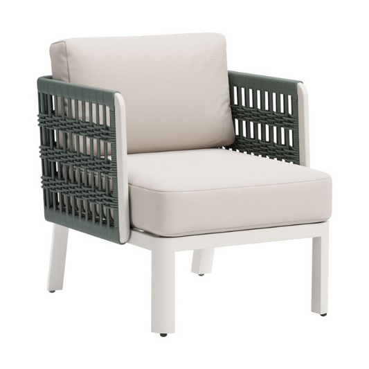 Bridgehampton Armchair White - Elite Maison