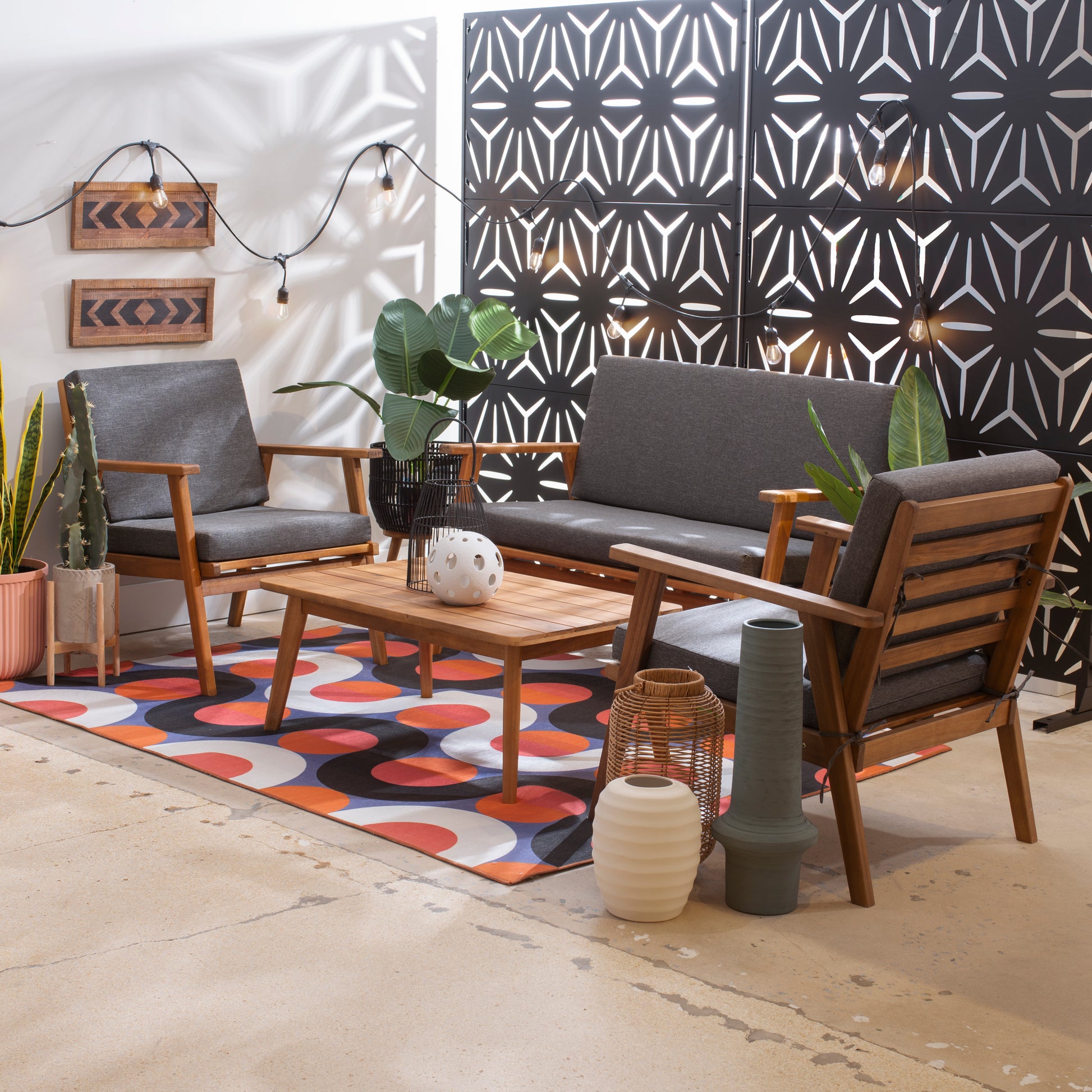 Cosgrove Patio Chat Set - Elite Maison