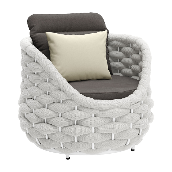 Coral Reef Accent Chair Gray - Elite Maison