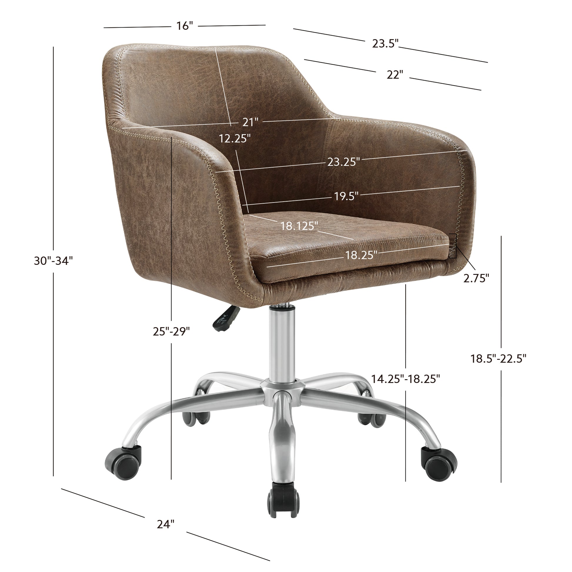 Preston Vintage Office Chair