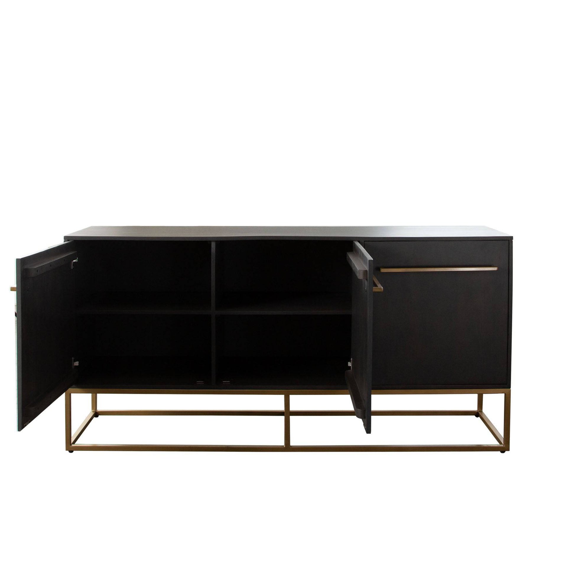 Encore Solid Mango Wood 3-Door Sideboard - Elite Maison