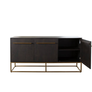 Encore Solid Mango Wood 3-Door Sideboard - Elite Maison