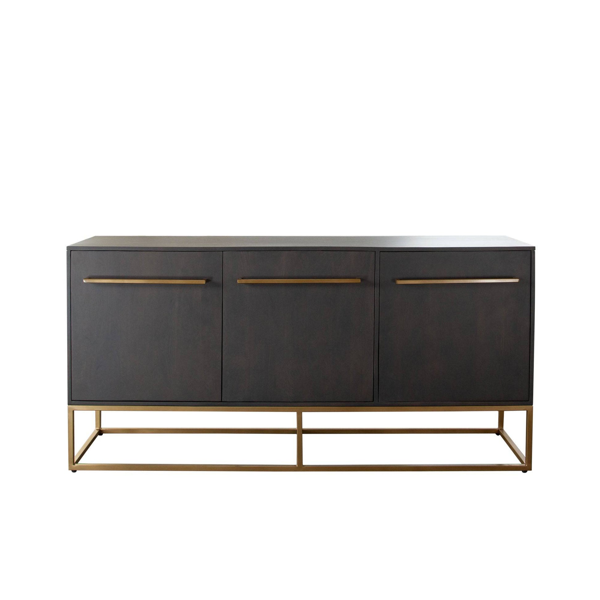 Encore Solid Mango Wood 3-Door Sideboard - Elite Maison