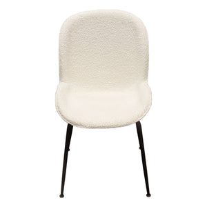 Delfina Dining Chair in Ivory Boucle- Set of 2 - Elite Maison