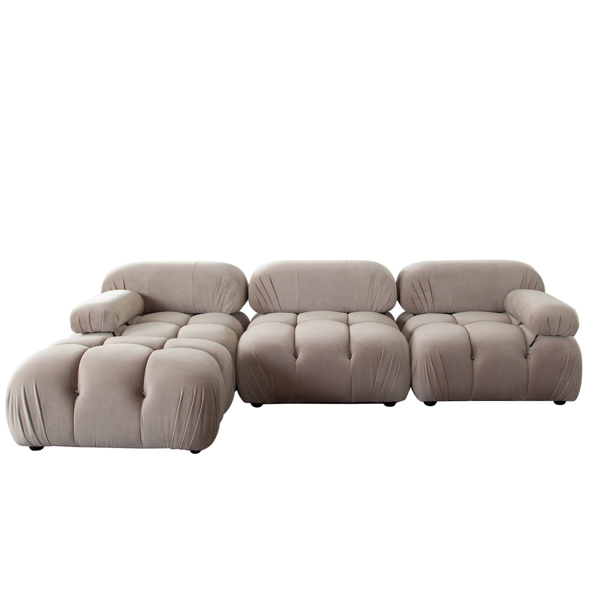 Paloma 4PC Modular 111 Inch Reversible Chaise Sectional - Elite Maison