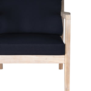 Svana Blue Natural Side Chair 2Pc