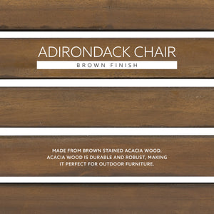 Adirondack Brown Chair