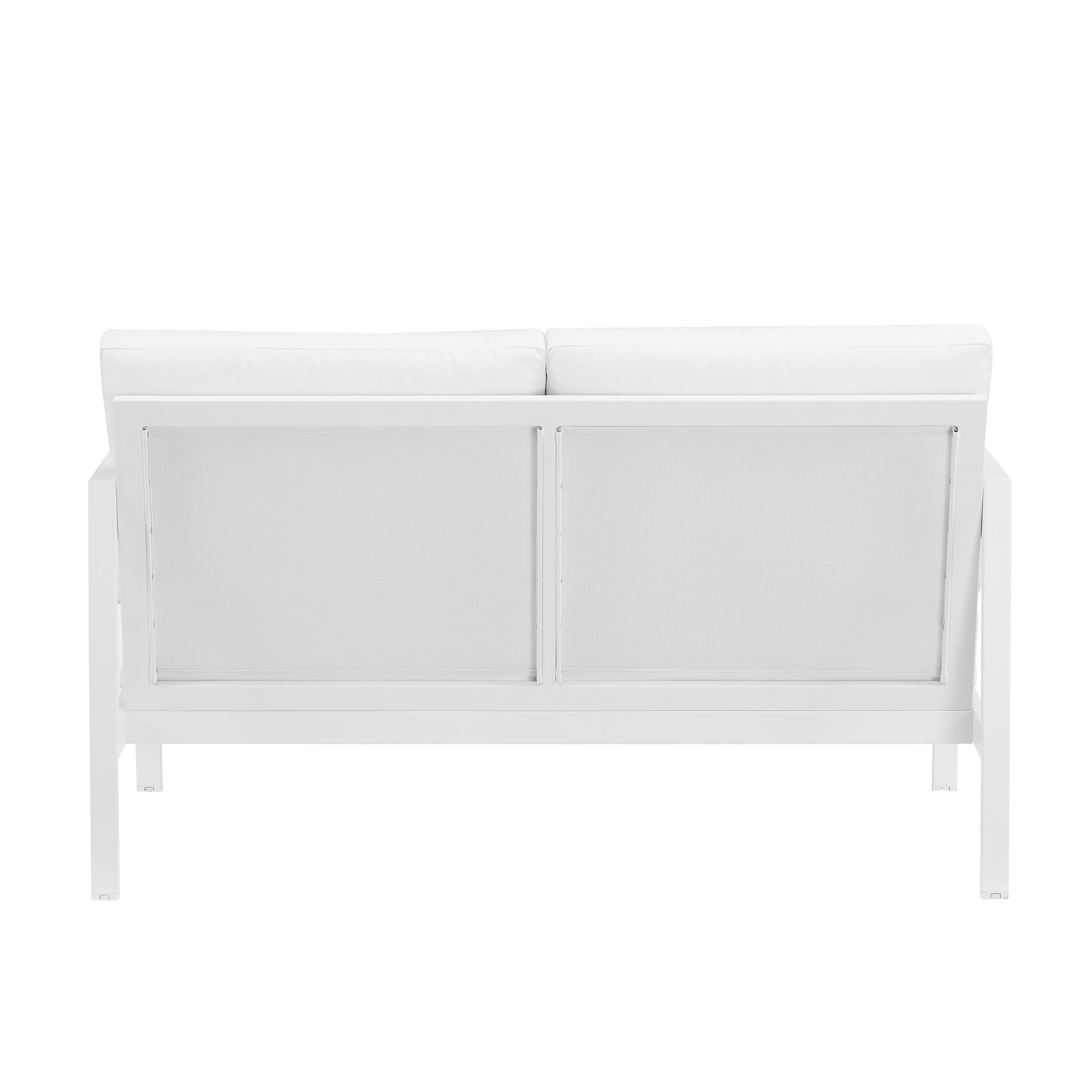 Alora Aluminum Natural Loveseat