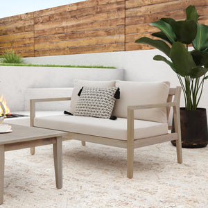 Svana Beige Natural 2 Seater Sofa