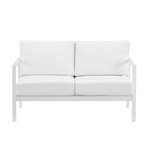 Alora Aluminum Natural Loveseat