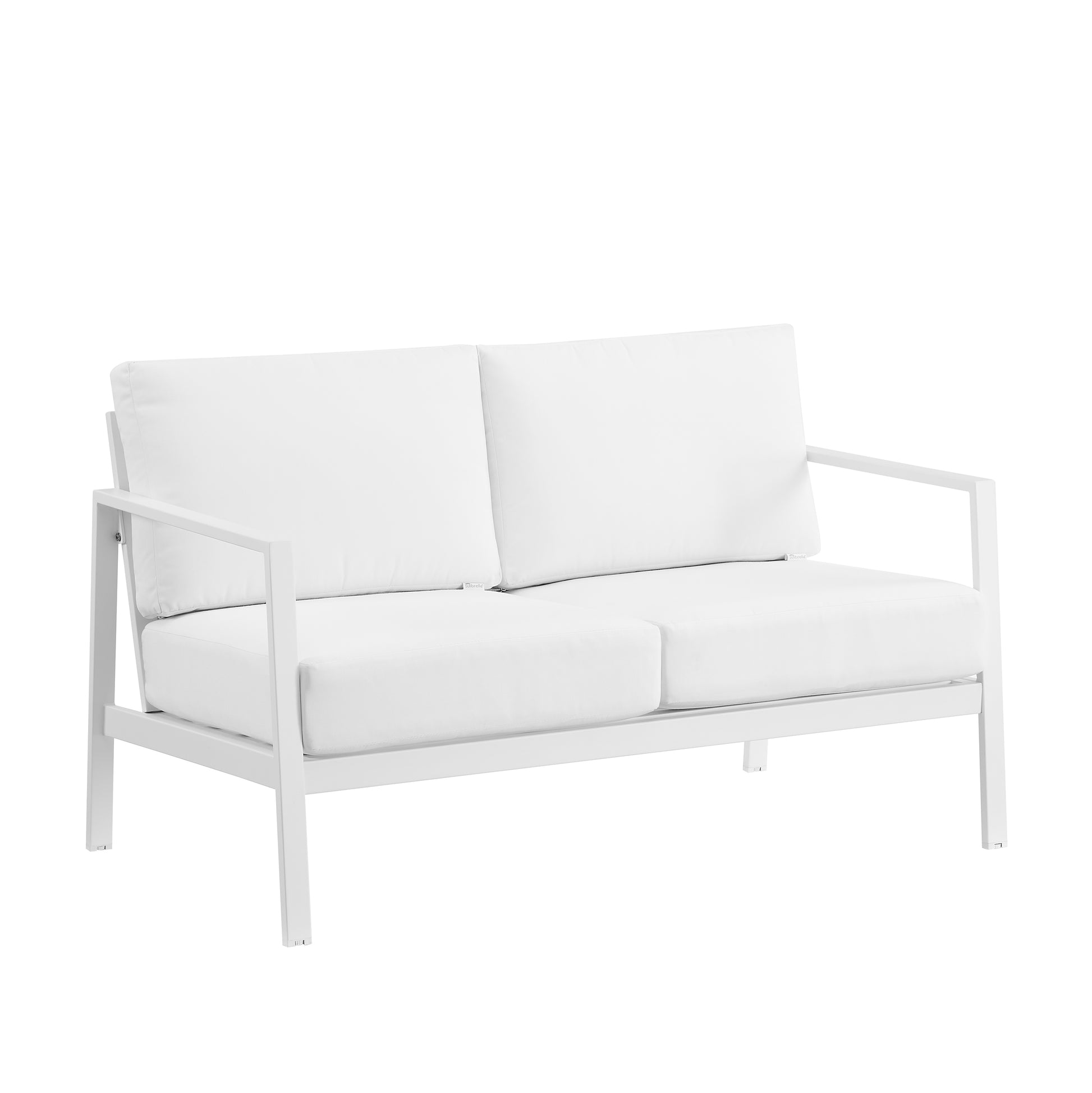 Alora Aluminum Natural Loveseat