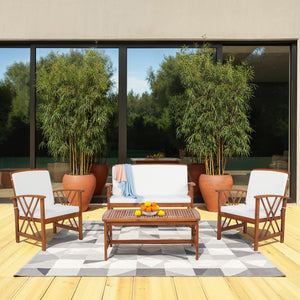 Topsail Brown 4 Piece Outdoor Set