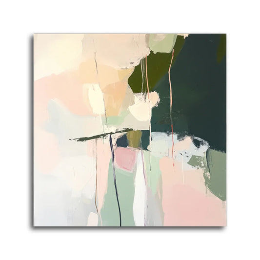 Whimsy II 28x28" Mixed Media Wrap | Architectural & Biophilic Art