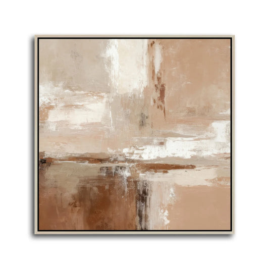 Sahara 42x42" Framed Mixed Media | Laguna Birch Frame
