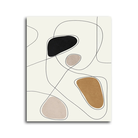 Alignment I 30x40" Mixed Media Wrap | Architectural & Biophilic Art | Elite Maison