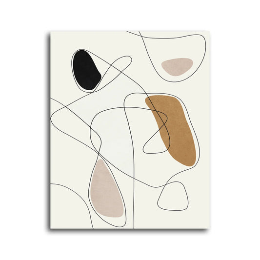 Alignment II 30x40" Mixed Media Wrap | Minimalist & Organic Art | Elite Maison