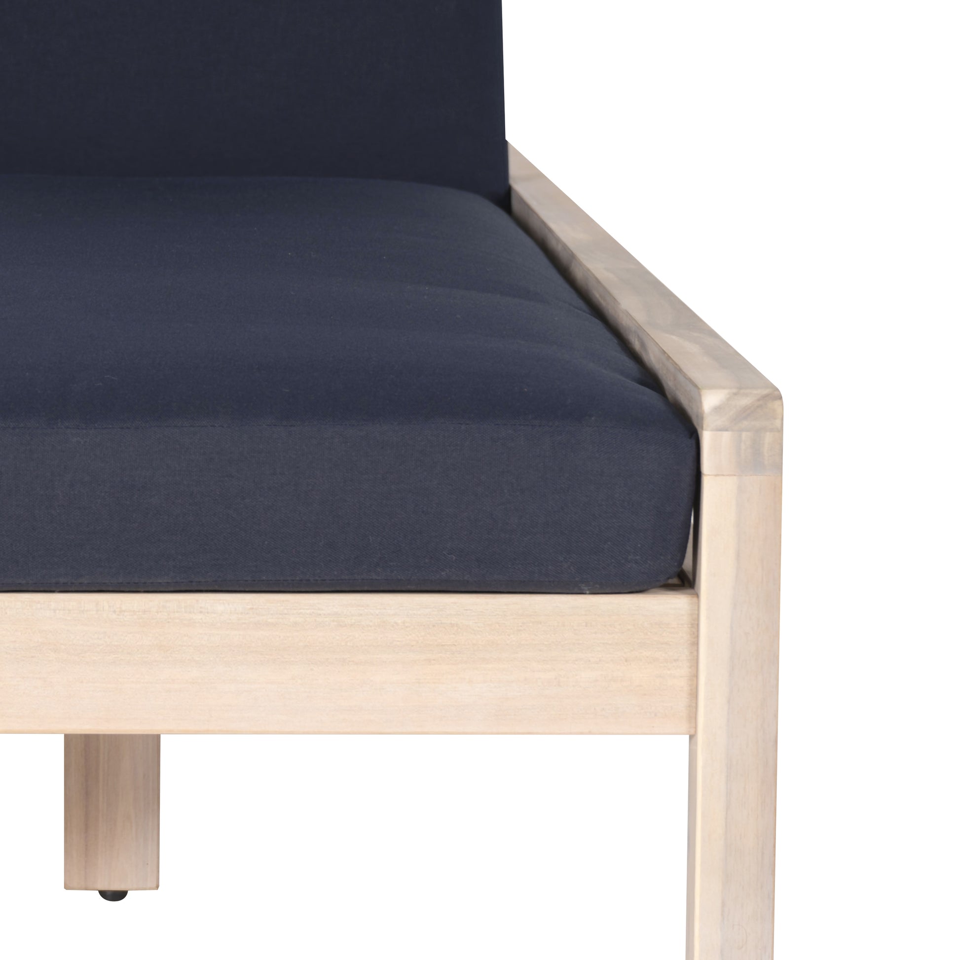 Svana Blue Natural Single Chaise Loungers 2PC