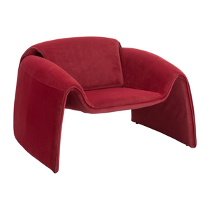 Horten Accent Chair Red - Elite Maison