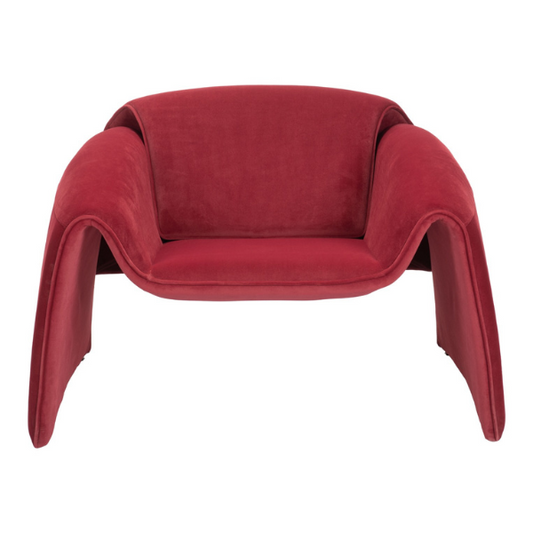 Horten Accent Chair Red - Elite Maison