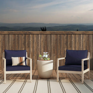 Svana Blue Natural Side Chair 2Pc