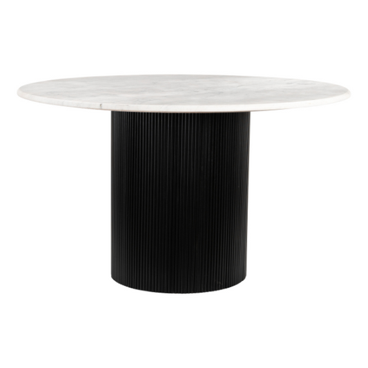 Izola Dining Table White & Black - Elite Maison