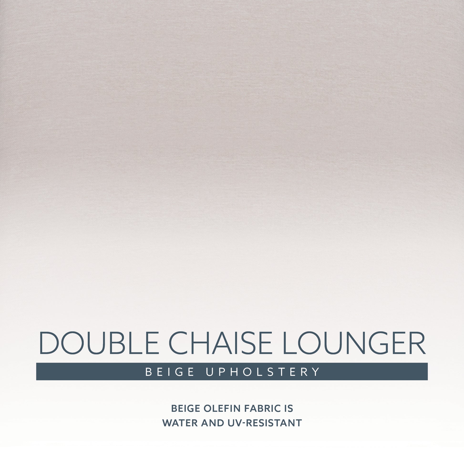 Svana Beige Natural Double Chaise Lounger