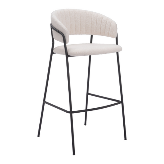 Josephine Barstool Cream - Set of 2 - Elite Maison