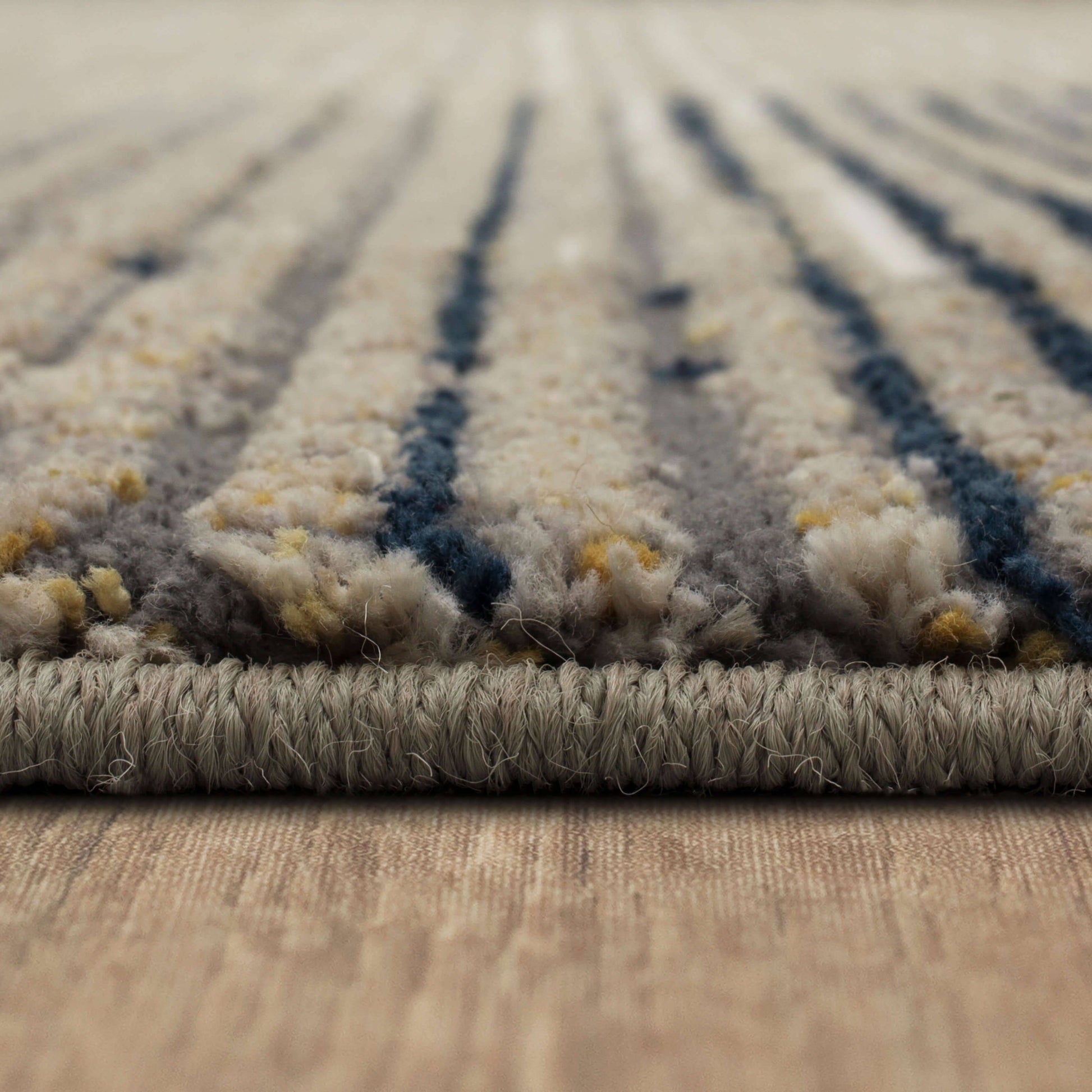 Agusto Precarious Stria Rug in Frost Grey - Elite Maison