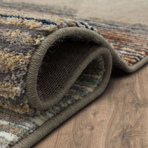 Agusto Precarious Stria Rug in Frost Grey - Elite Maison