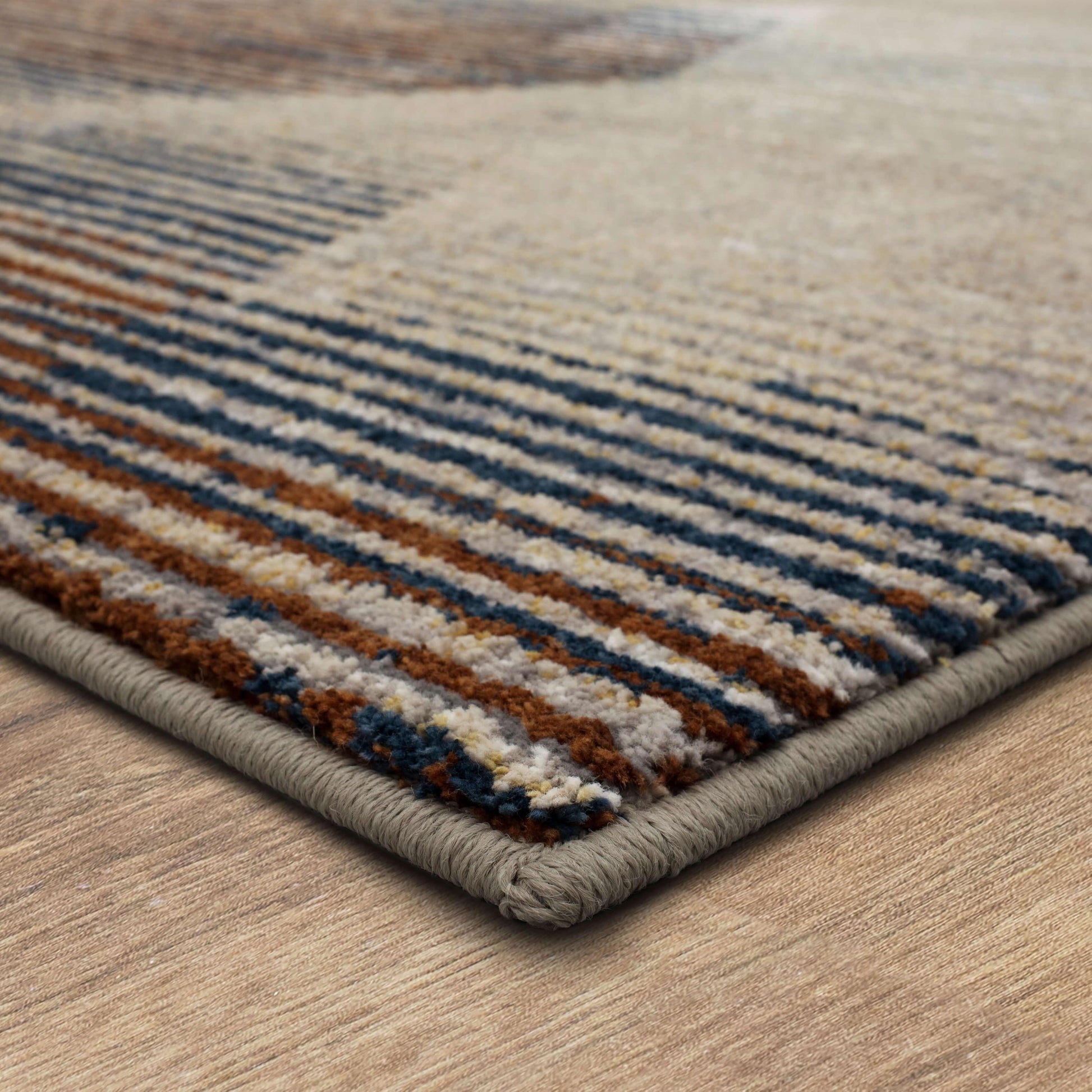 Agusto Precarious Stria Rug in Frost Grey - Elite Maison