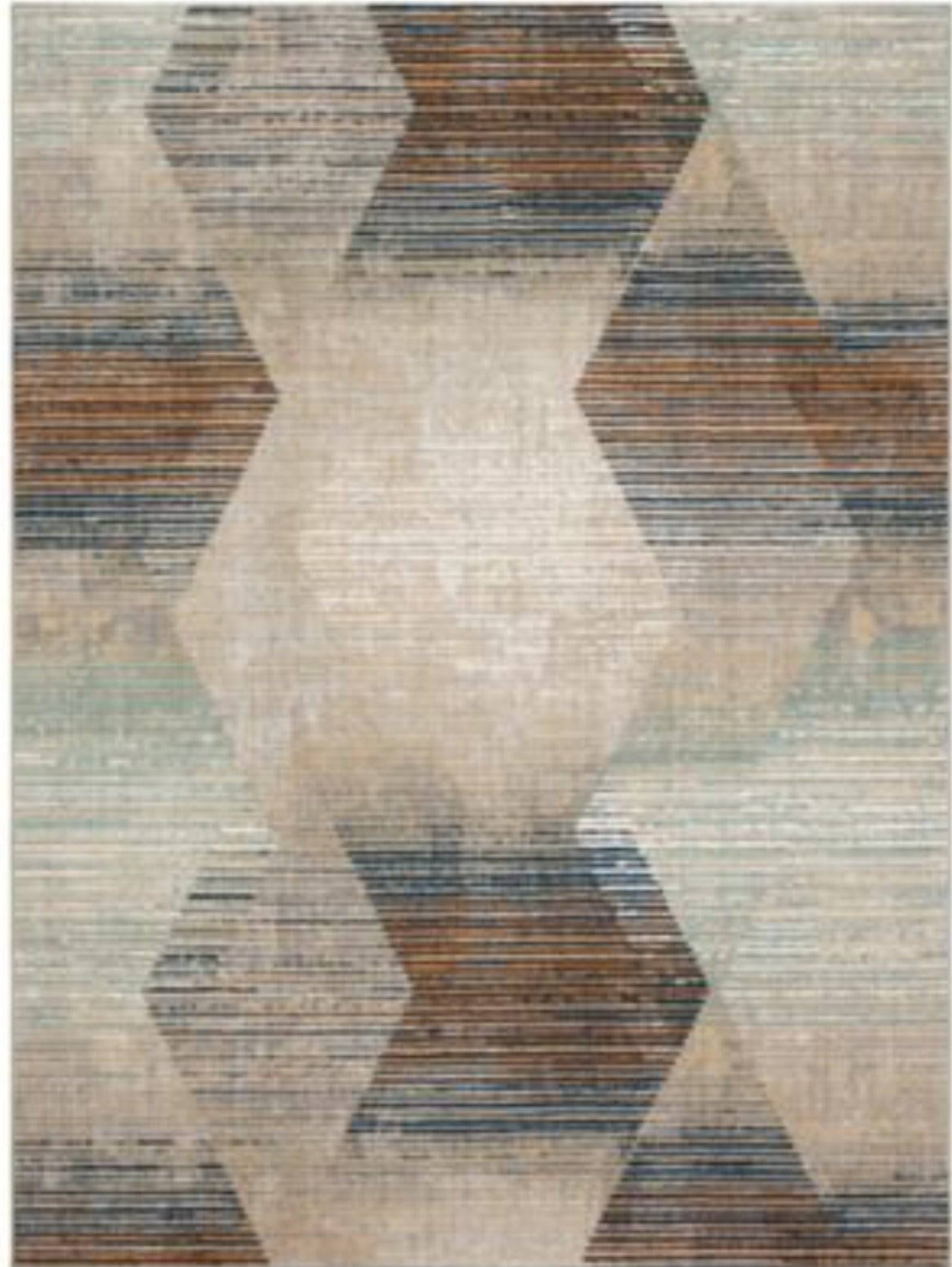 Agusto Precarious Stria Rug in Frost Grey - Elite Maison