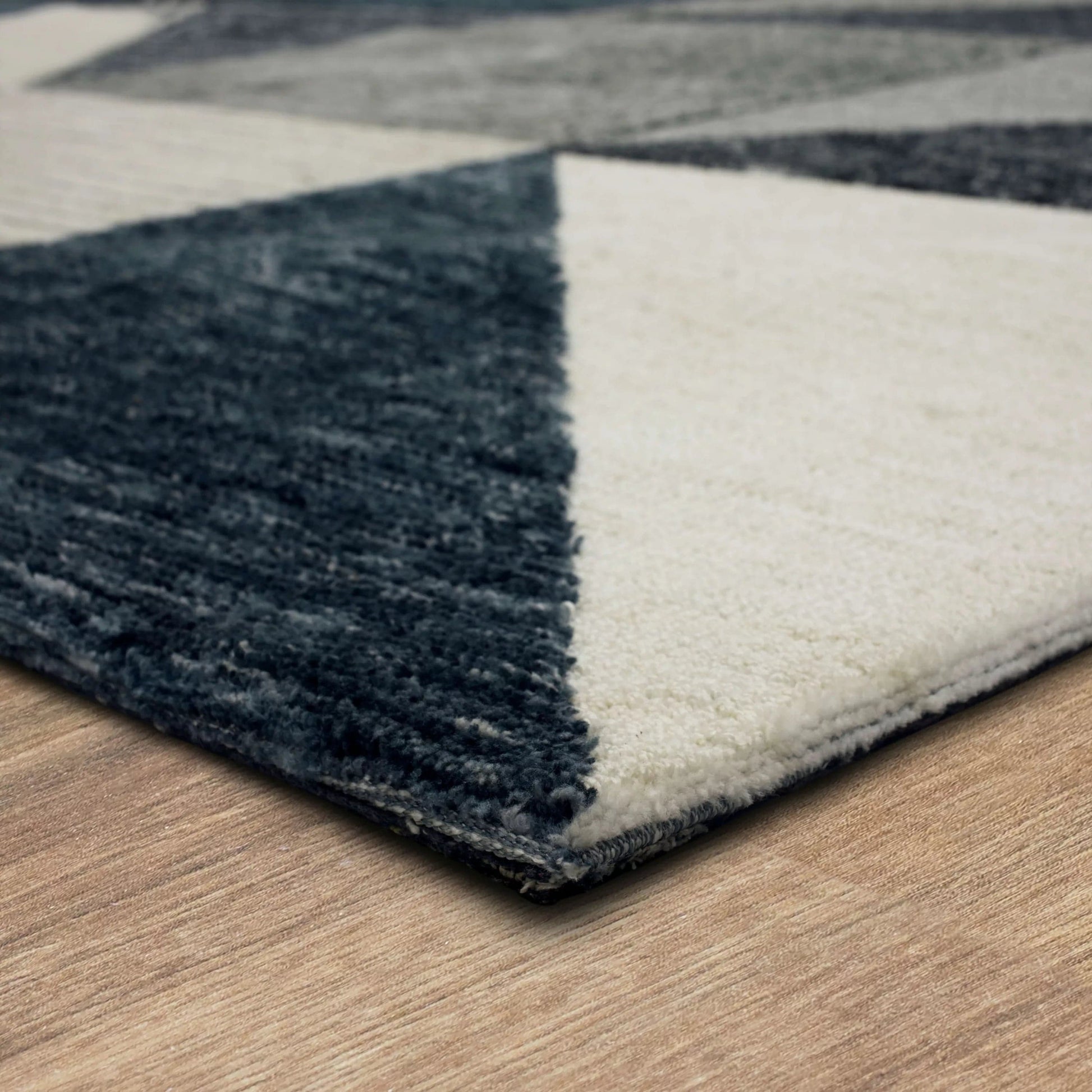 Emanuele Oblique Rug Blue - Elite Maison