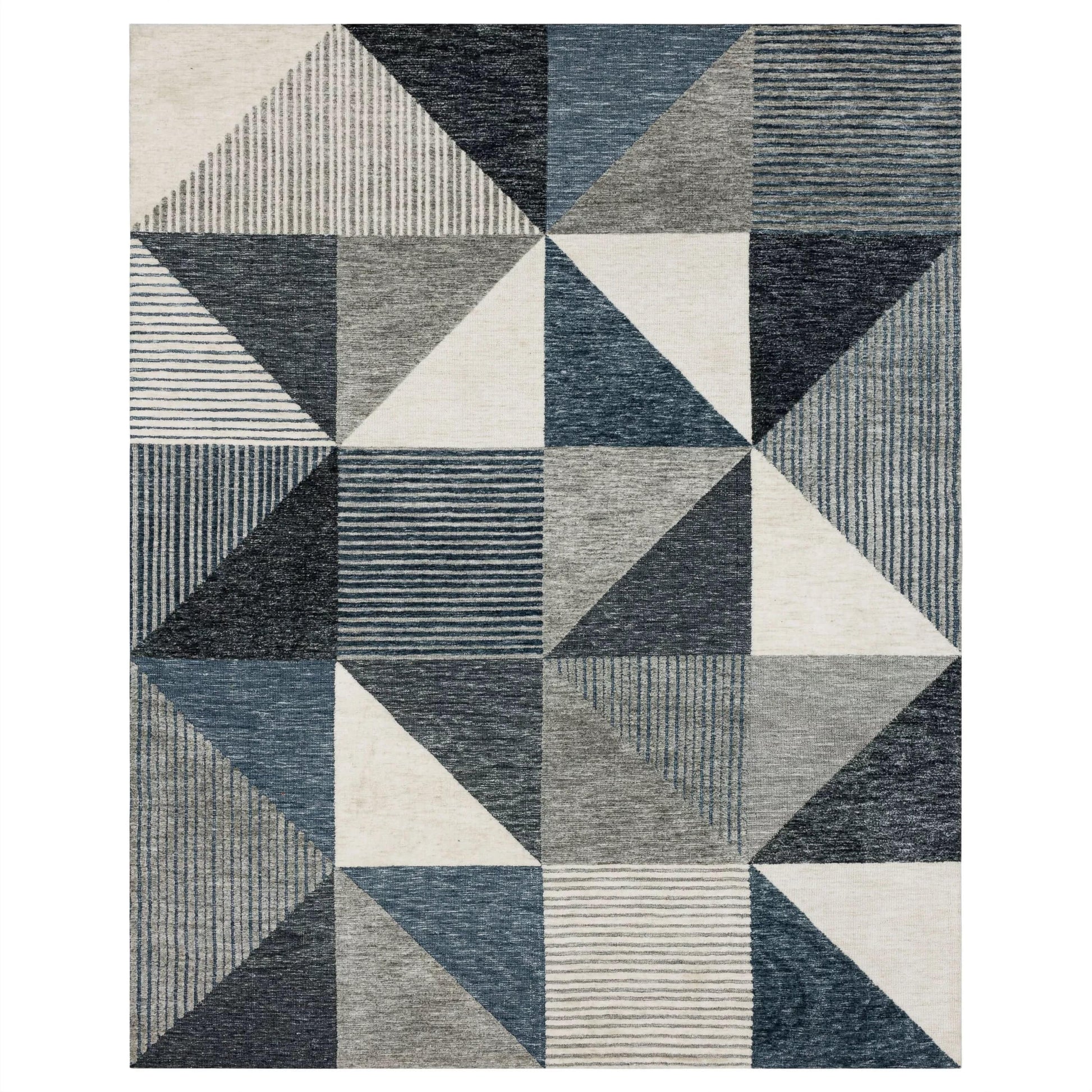 Emanuele Oblique Rug Blue - Elite Maison