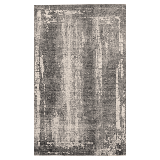 Karastan Alfonso Milan grey area rug in a 5x8 size, featuring elegant patterns and a soft texture.
