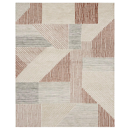 Elio Valley Rug in Red - Elite Maison