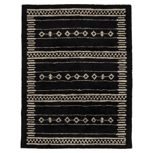 Cecilio Agadir Rug in Charcoal - Elite Maison