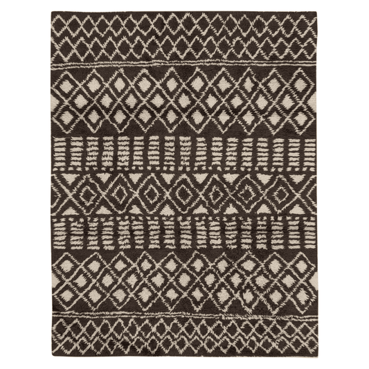 Domenico Atlas Rug in Charcoal - Elite Maison