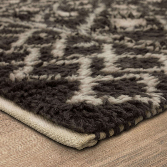 Domenico Atlas Rug in Charcoal - Elite Maison