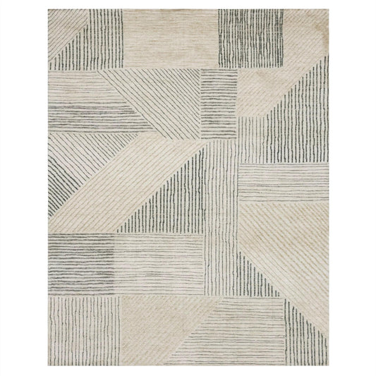 Karastan Elio Central Valley Rug in tan, 8x10 area rug with a modern design and soft, neutral tones for stylish home decor.