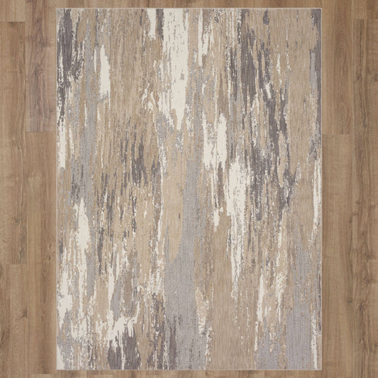 Salvatore Ambient Rug in Alabaster - Elite Maison