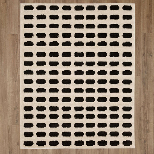 Karastan Stefano Traverse round area rug with intricate pattern in 5x8 size, featuring durable and stylish design for living spaces.