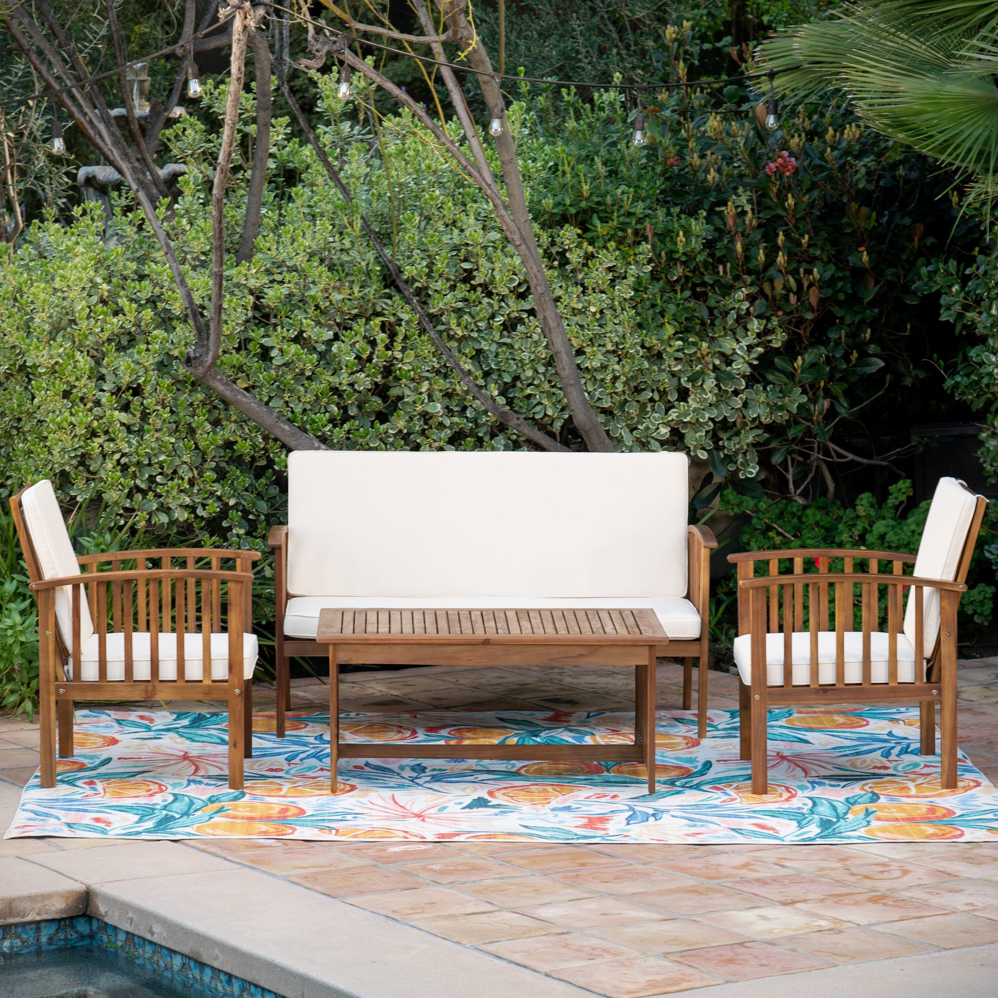 Kailani 4Pc Outdoor Chat Set