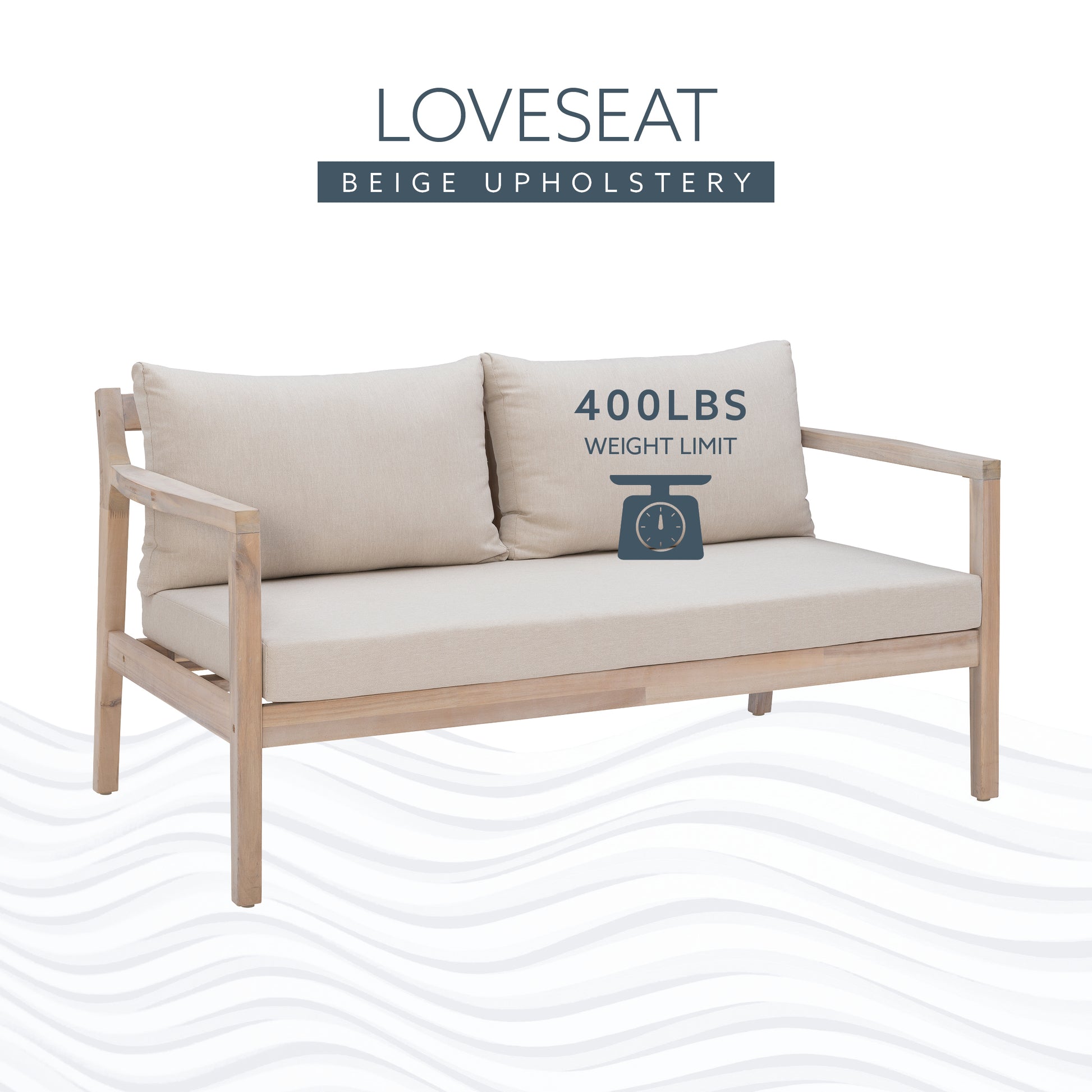 Svana Beige Natural 2 Seater Sofa
