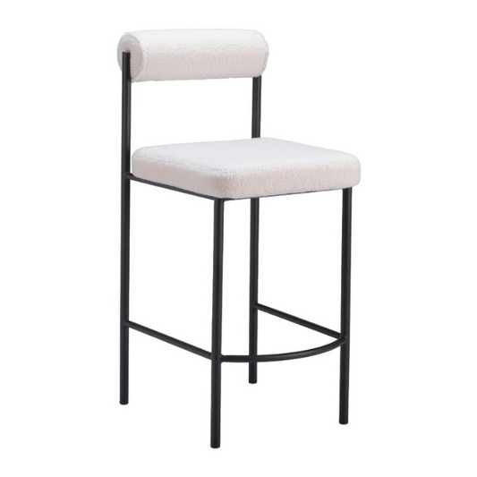 Livorno Counter Stool Ivory - Set of 2 - Elite Maison