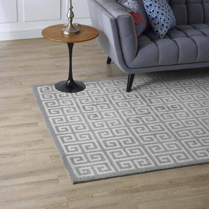 Freydis Greek Key 5x8 Area Rug - Elite Maison