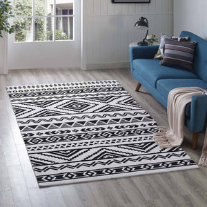 Haku Geometric Moroccan Tribal 5x8 Area Rug - Elite Maison