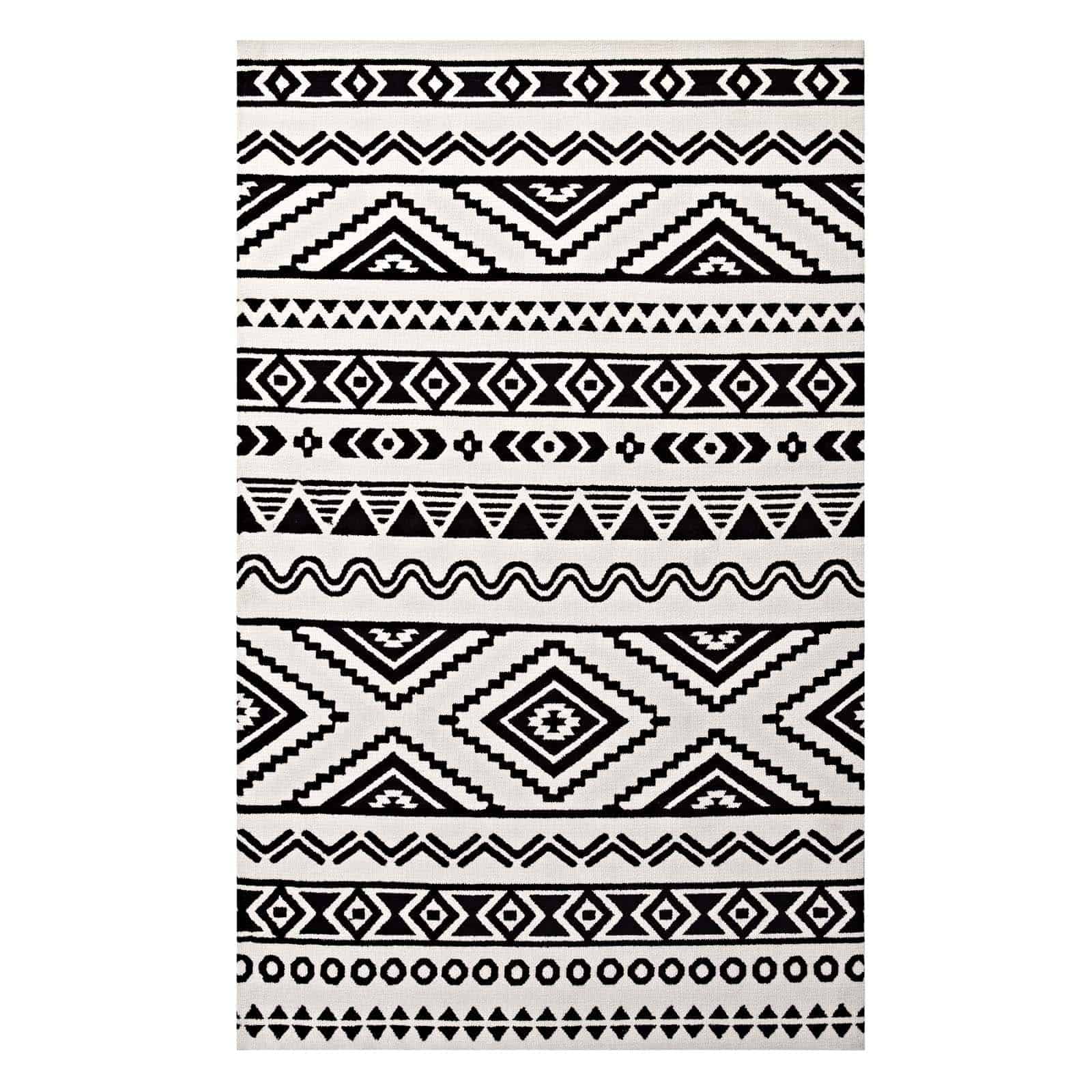 Haku Geometric Moroccan Tribal 5x8 Area Rug - Elite Maison