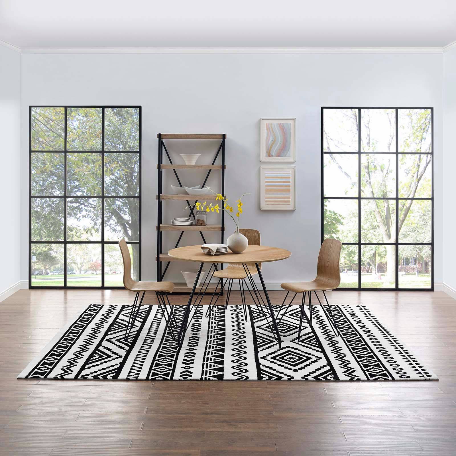 Haku Geometric Moroccan Tribal 5x8 Area Rug - Elite Maison