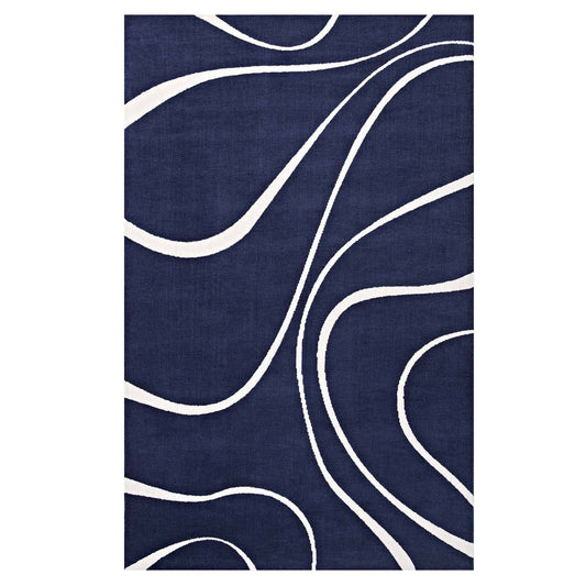 Therese Abstract Swirl Area Rug - Elite Maison