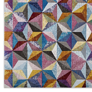 Arisa Geometric Hexagon Mosaic 5x8 Area Rug - Elite Maison